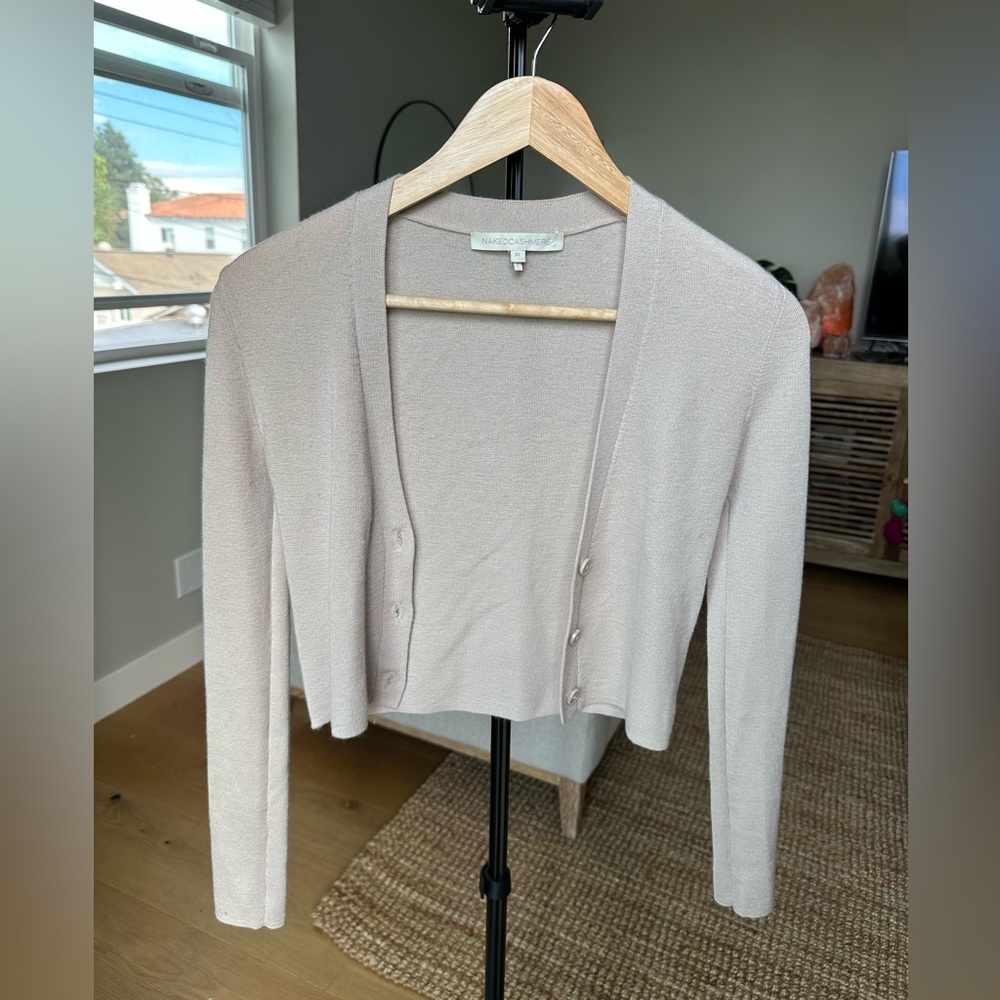 NakedCashmere Light Beige Cardigan